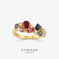 The Imperial Symphony | Multi Gemstone & Lab-Grown Diamond Cluster Ring