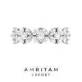 The Luminous Marquise Cluster Wedding Band