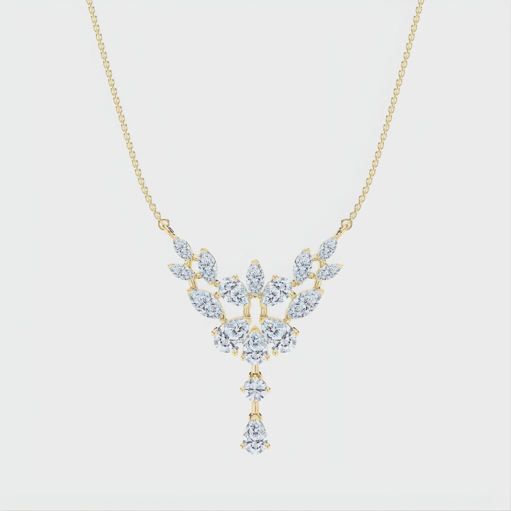 Teardrop CVD Diamond Pendant – 925 Silver