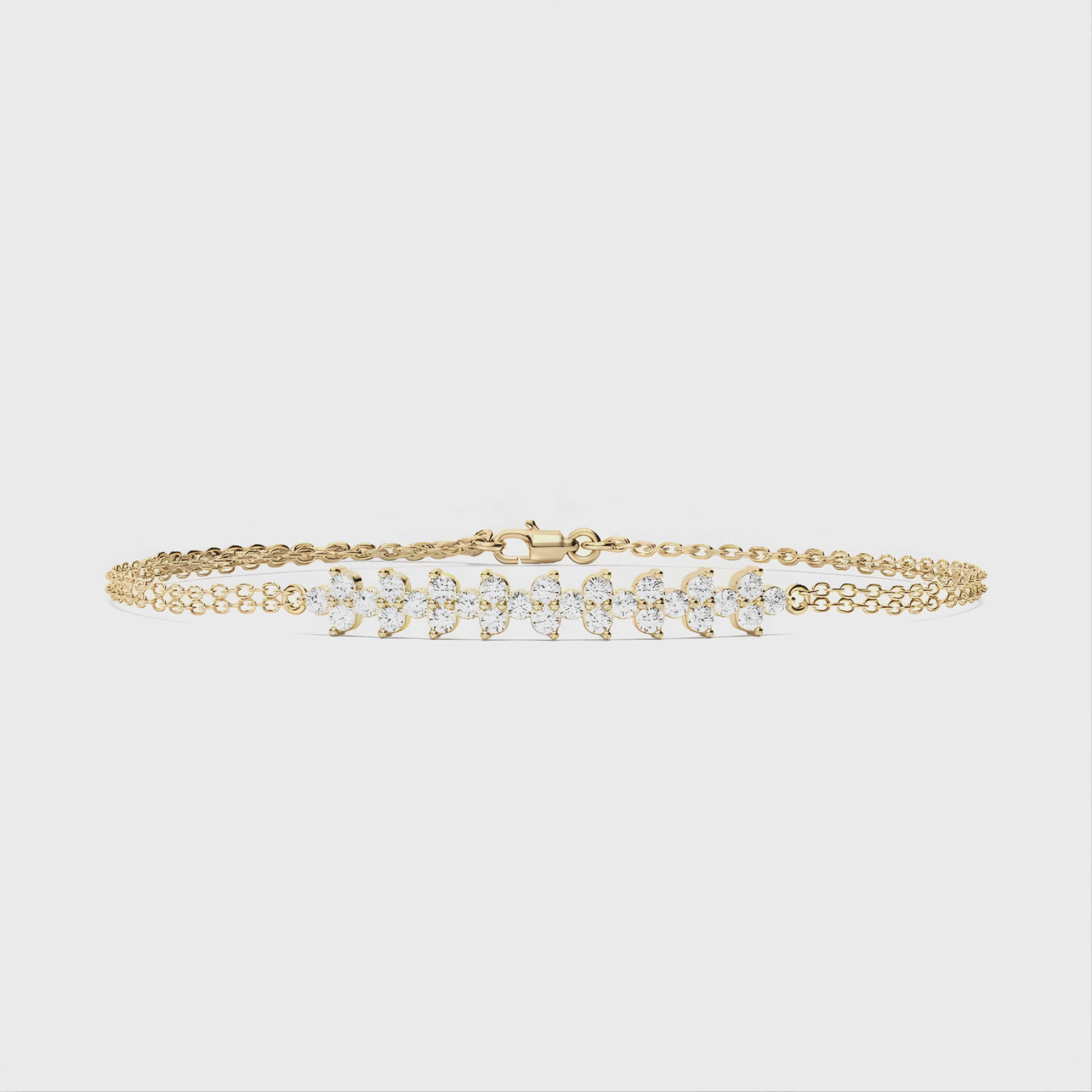Pear Drop CVD Diamond Bracelet – 925 Silver